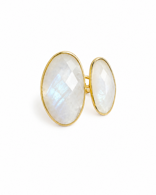 Anillo Doble Moonstone