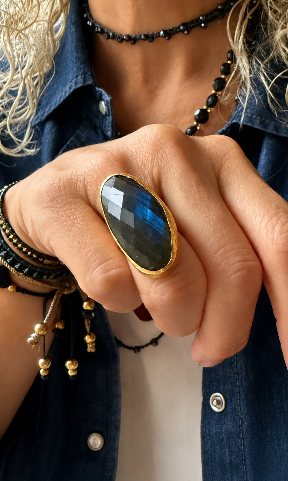 Anillo Labradorita