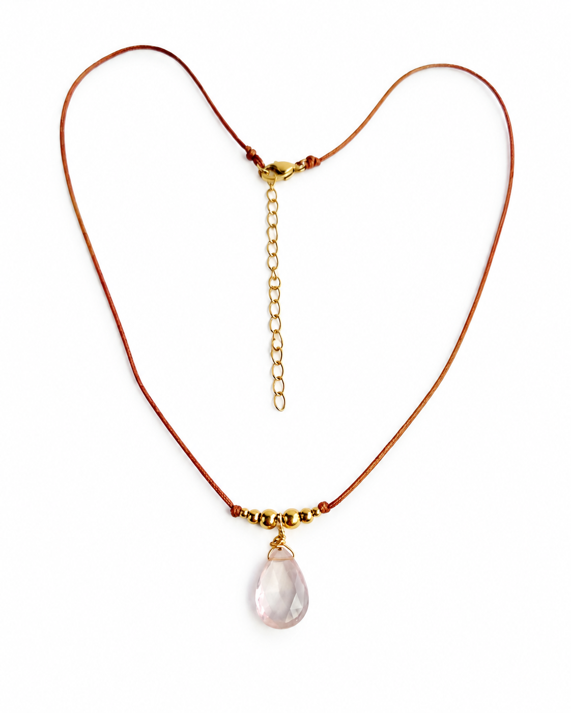 Collar Cuarzo Rosa