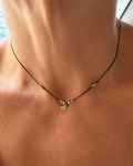 Collar Lunita de Pirita