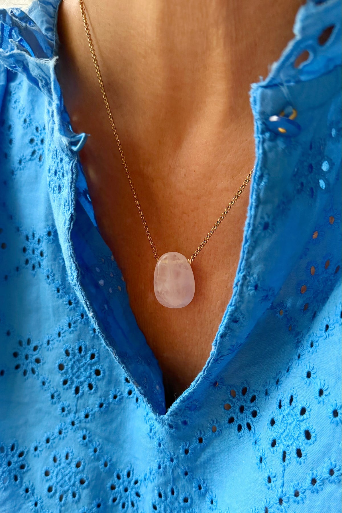 Collar Cuarzo Rosa